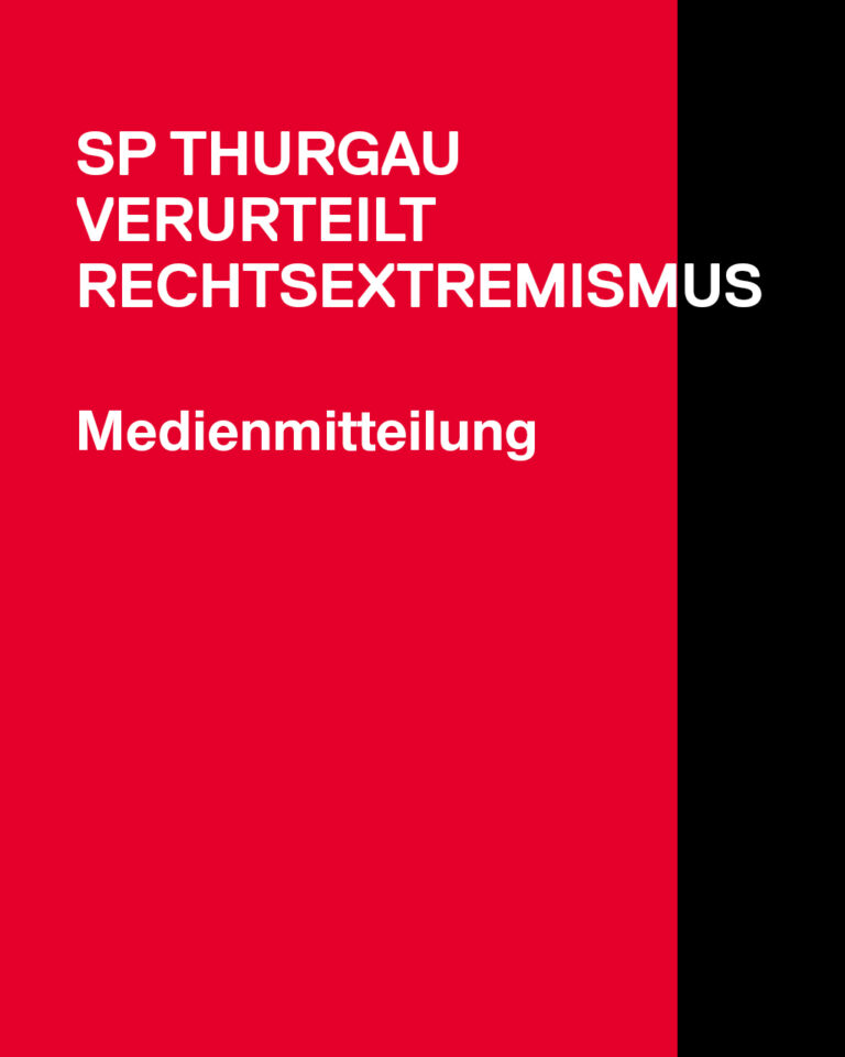 SP Thurgau verurteilt Rechtsextremismus